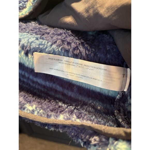 Ariat Men's Polar Bear Fleece Blue Depths Serape Hoodie 10046657 sz L - Picture 3 of 6